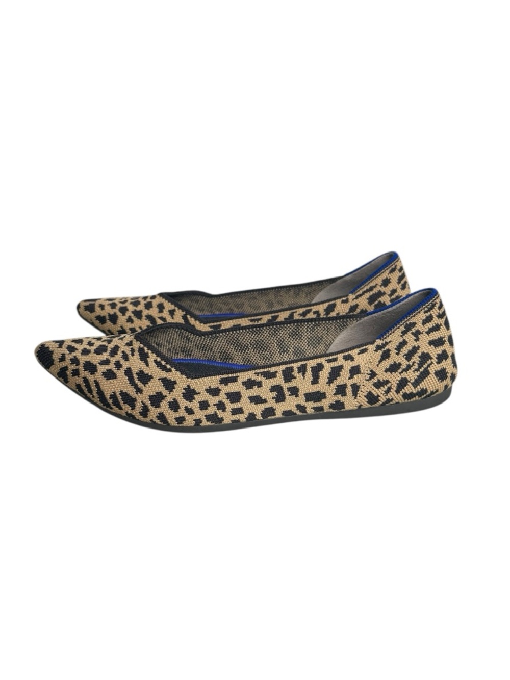 Rothy's Women Leopard Animal Print The Pointed Toe Woven Ballet Flats Size 9 - Picture 5 of 9